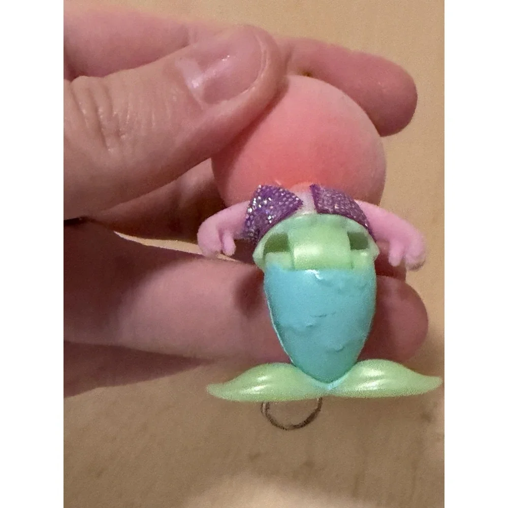 Cat Mermaid Upcycled Toy Keychain Calco